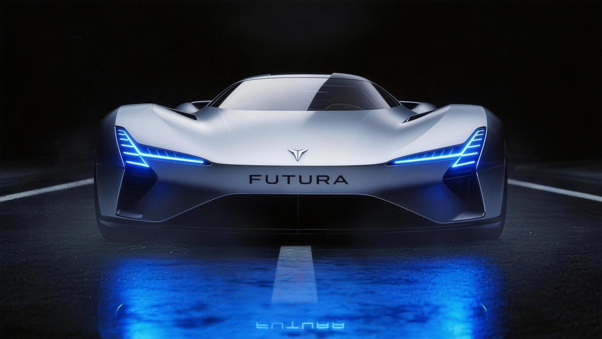 4K壁纸|蓝焰之下，未来已至-觅屏壁纸